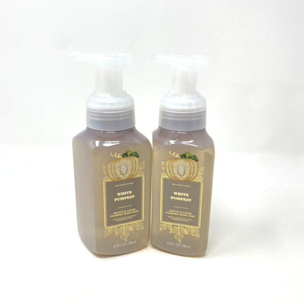 Bath & Body Works White Pumpkin Gentle And Clean Foaming Hand Soap x 2